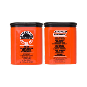 Bronson Speed Co Ceramic Skateboard Bearings Orange