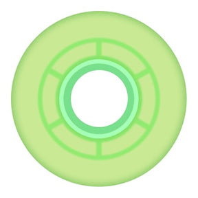 Ricta Clouds GITD Skateboard Wheels, Transparent Green 57mm/78a