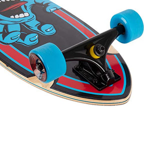 Santa Cruz Screaming Hand Pintail Skateboard Cruiser, 9.20in x 33in