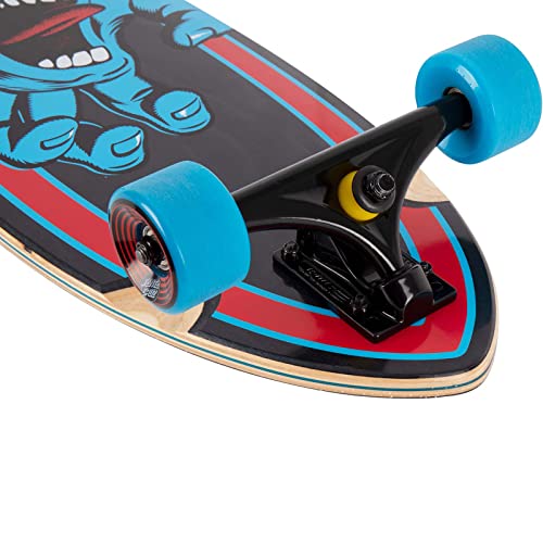 Santa Cruz Screaming Hand Pintail Skateboard Cruiser, 9.20in x 33in