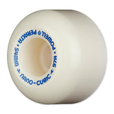 Powell-Peralta Dragon Formula Nano Cubic Wheels, White/Blue, 54mm/97a