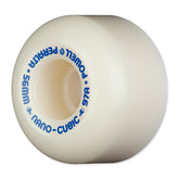 Powell-Peralta Dragon Formula Nano Cubic Wheels, White/Blue, 56mm/97a