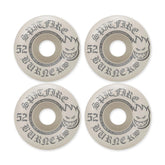 Spitfire Burners Wheels, White/Silver, 52mm/99a