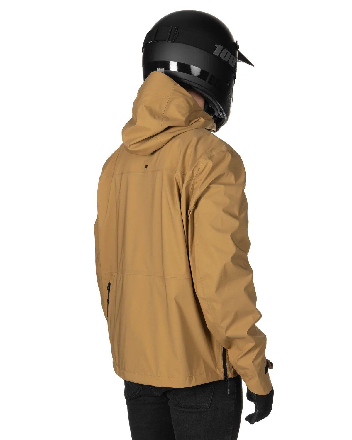 Akin Moto Gorm Moto Anokak Waterproof Motorcycle Jacket, Khaki, Medium