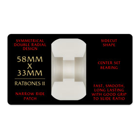 Powell-Peralta Dragon Formula Wheels, White/Red, 58mm/93a RB2