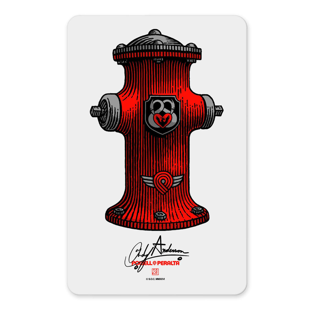 Powell-Peralta Andy Anderson Pro Hydrant Sticker