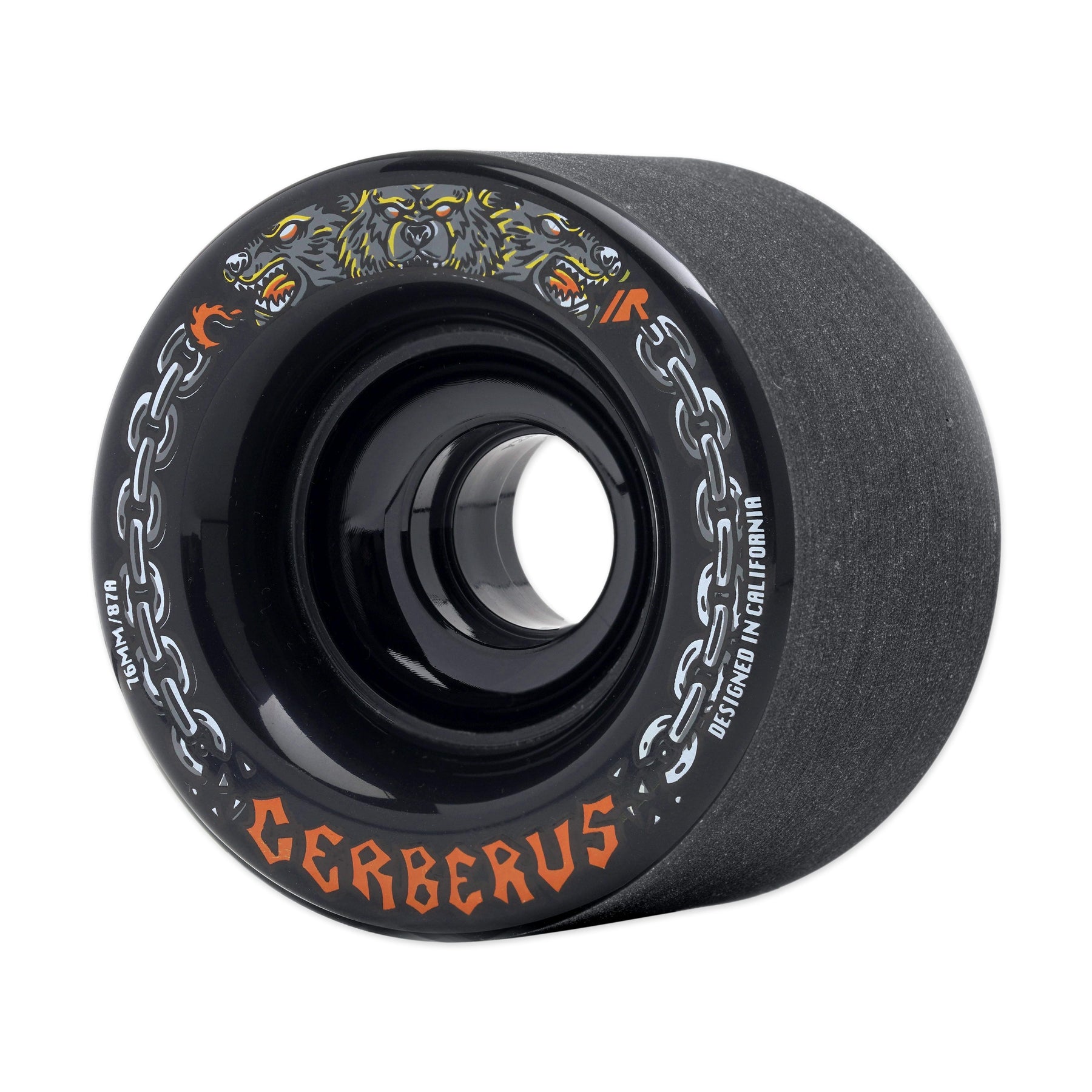Fireball Cerberus Wheels, Black, 76mm/87a