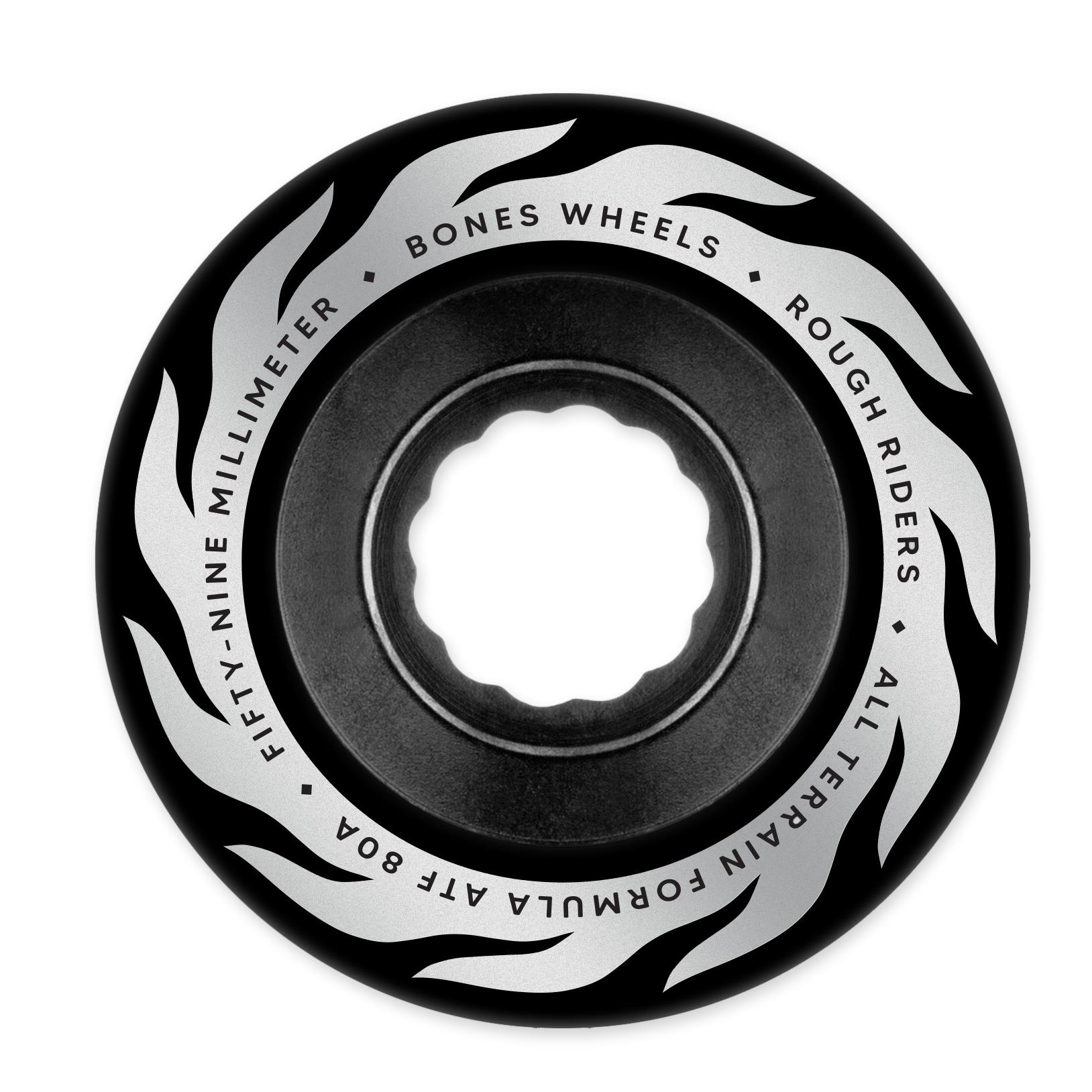 Bones Rough Riders, Eternal Flame, Black, 59mm/80a