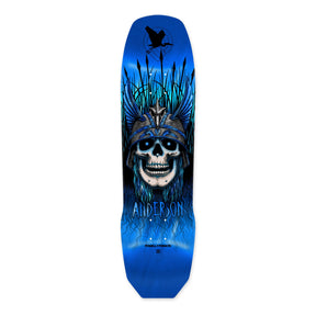 Powell-Peralta Pro Andy Anderson, Crane Skull Deck, MAPLE Shape 289, BLUE 8.45"