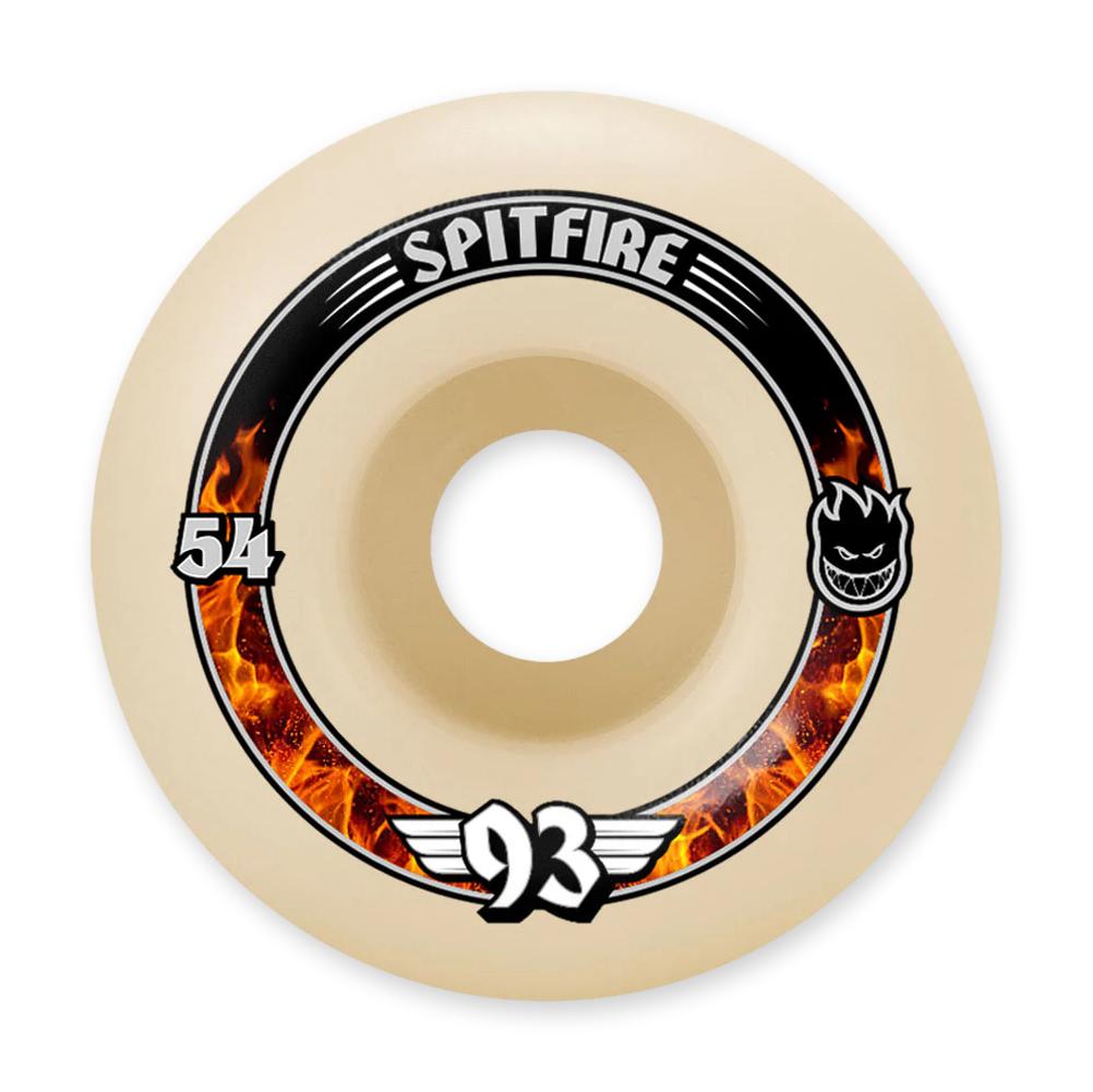 Spitfire F4 Radials Skateboard Wheels, Natural, 54mm/93a