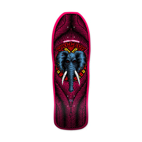 Powell Peralta Mike Vallely Elephant Reissue Skateboard Deck, Pink, 9.85" x 30"