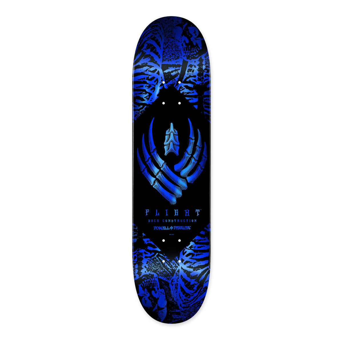Powell Peralta Skeleton Flight Deck, Blue Foil, 8.75" x 32.33"