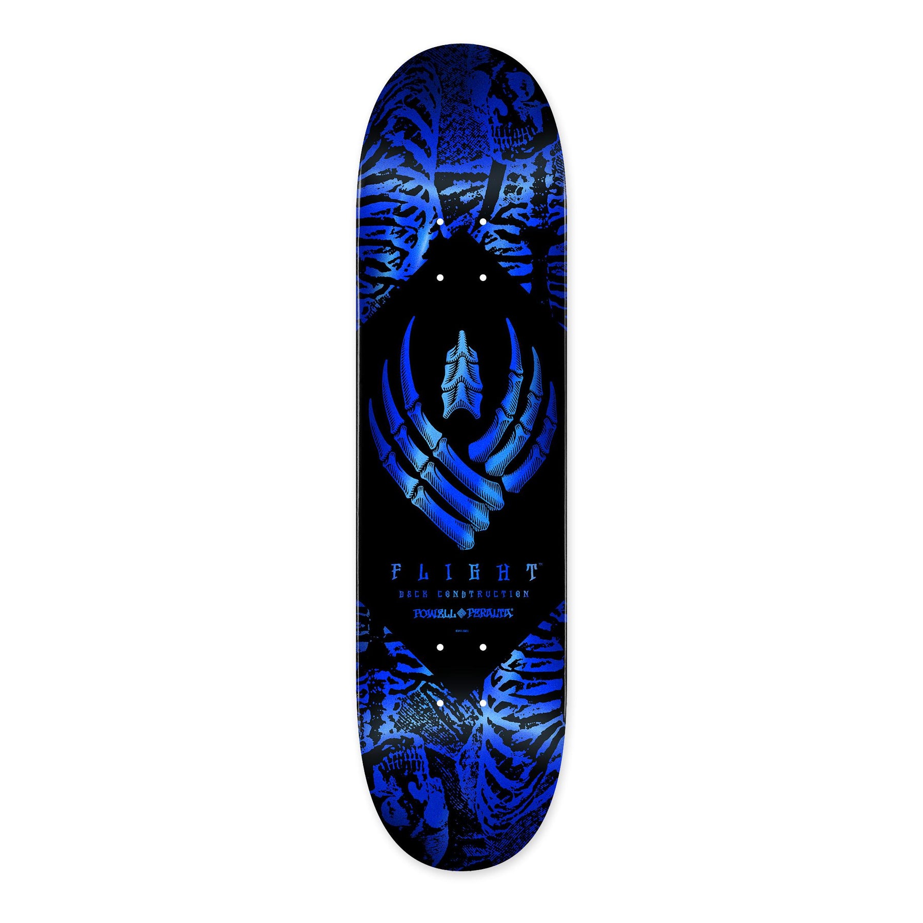 Powell Peralta Skeleton Flight Deck, Blue Foil, 8.75" x 32.33"