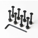 Loaded Button Head (Flange Head) Hardware, Black, 1.00"
