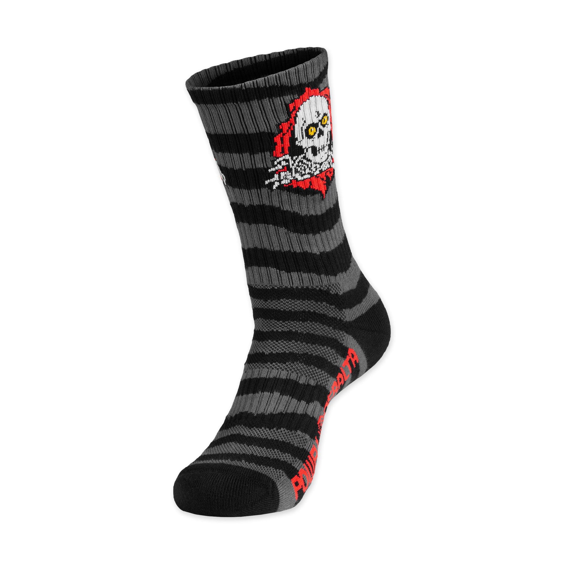 Powell Peralta Ripper Cotton Socks Stripes Charcoal/Black