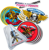 Powell Peralta Sticker Pack, 20 Stickers, Ripper, Caballero, Sword, Dragon