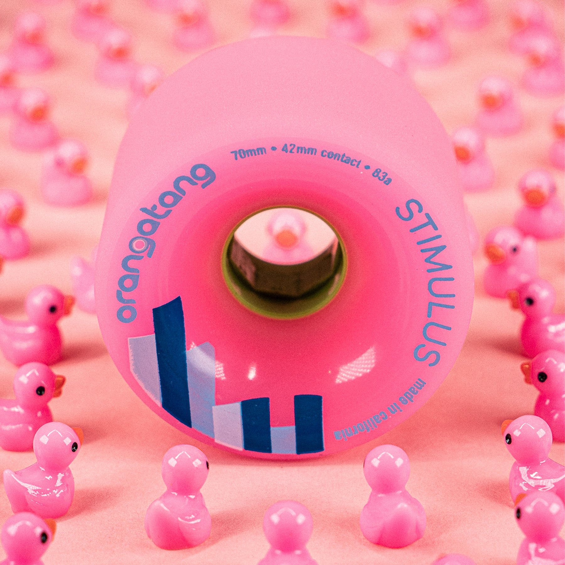 Orangatang Stimulus, Pink, 70mm/83a