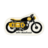 Arbor Skateboards x Iron & Resin Motorcycle Sticker, Yellow