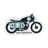 Arbor Skateboards x Iron & Resin Motorcycle Sticker, Blue