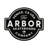 Arbor Skateboards Company Icon Sticker, Black