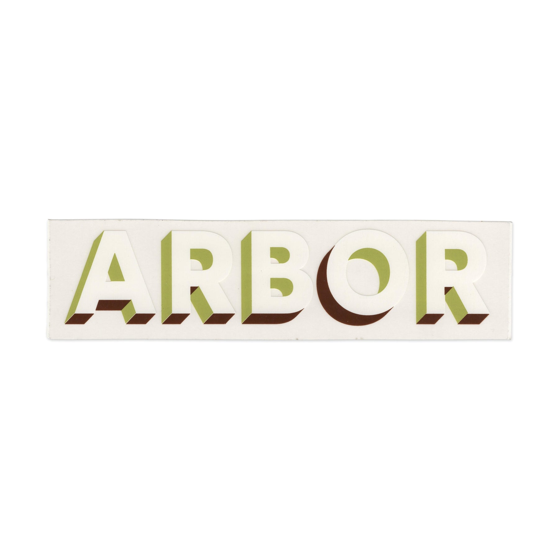 Arbor Skateboards Block Letters Sticker
