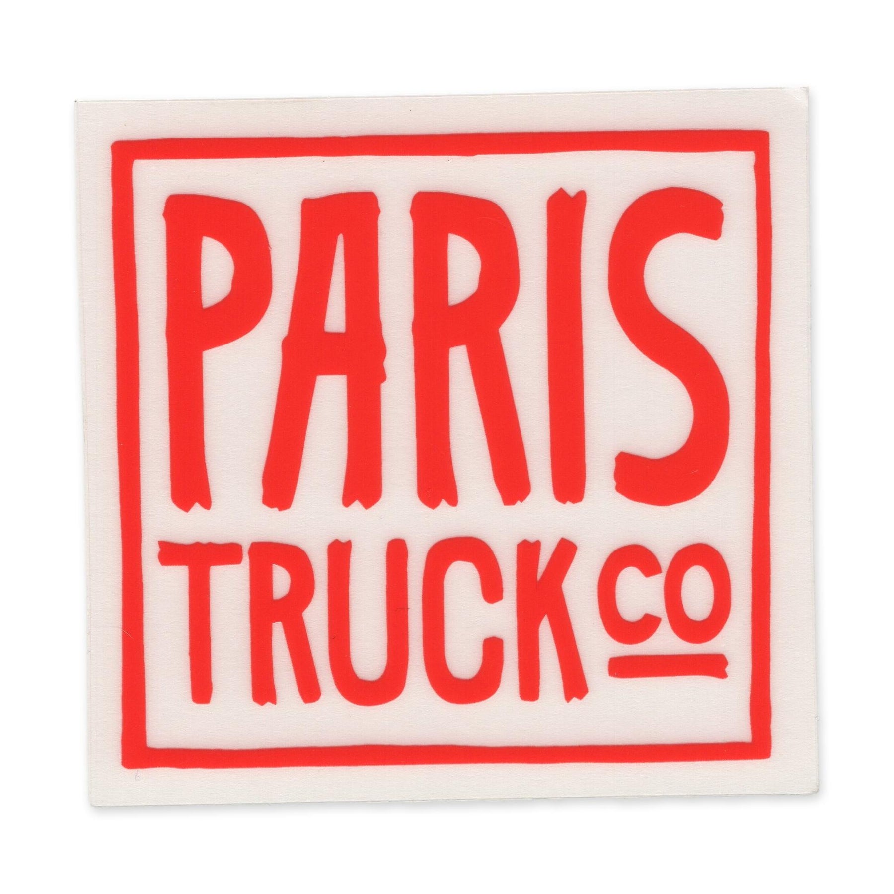 Paris Truck Co. Sticker, Box Logo