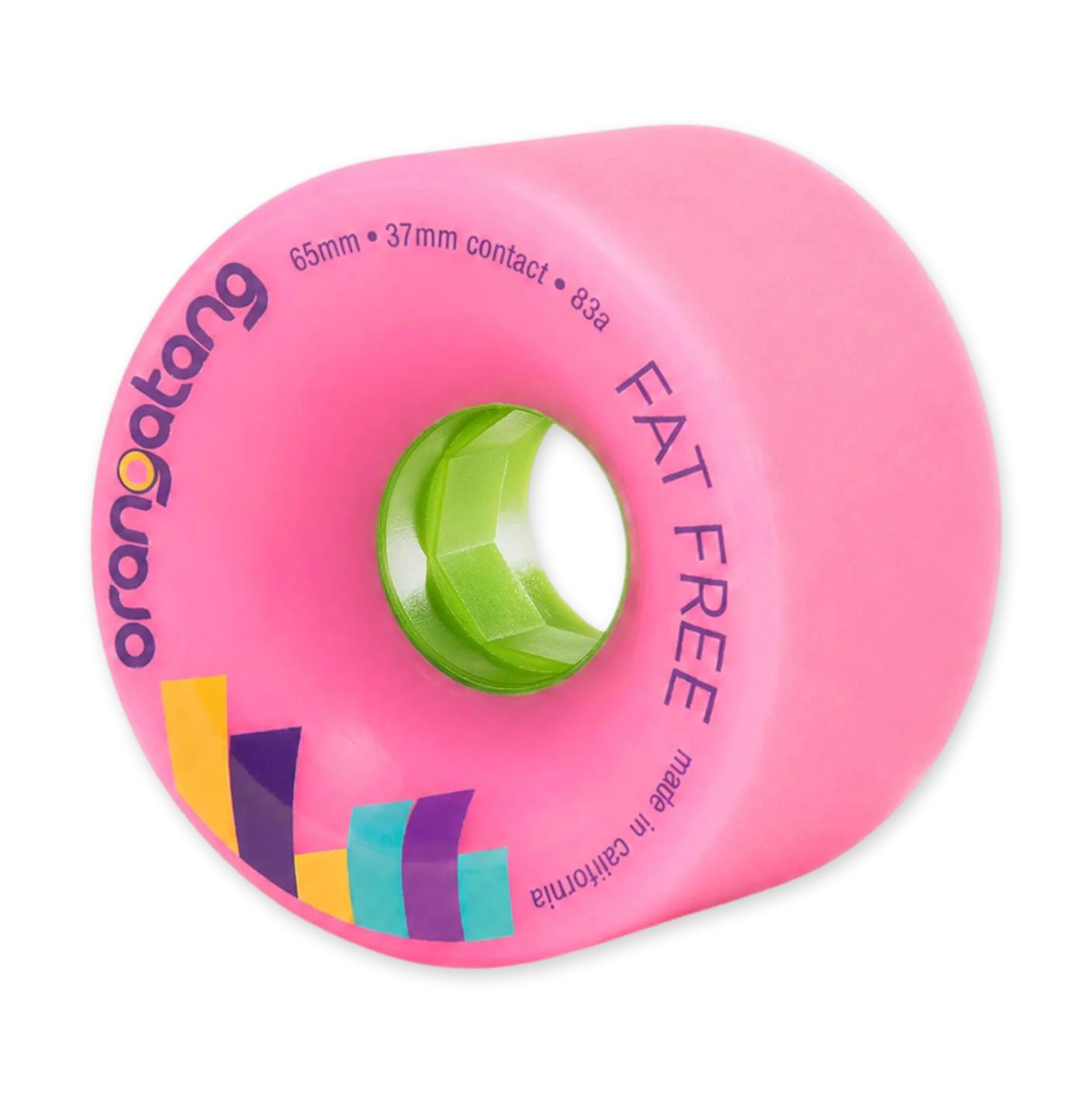 Orangatang Fat Free, Pink, 65mm/83a