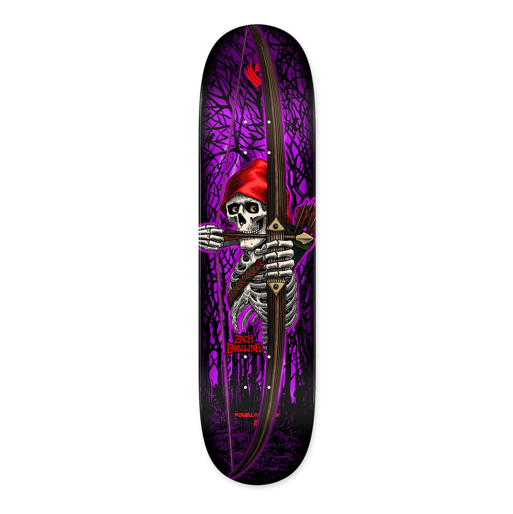 Powell Peralta Zach Doelling Archer FLIGHT, Purple, Deck Only