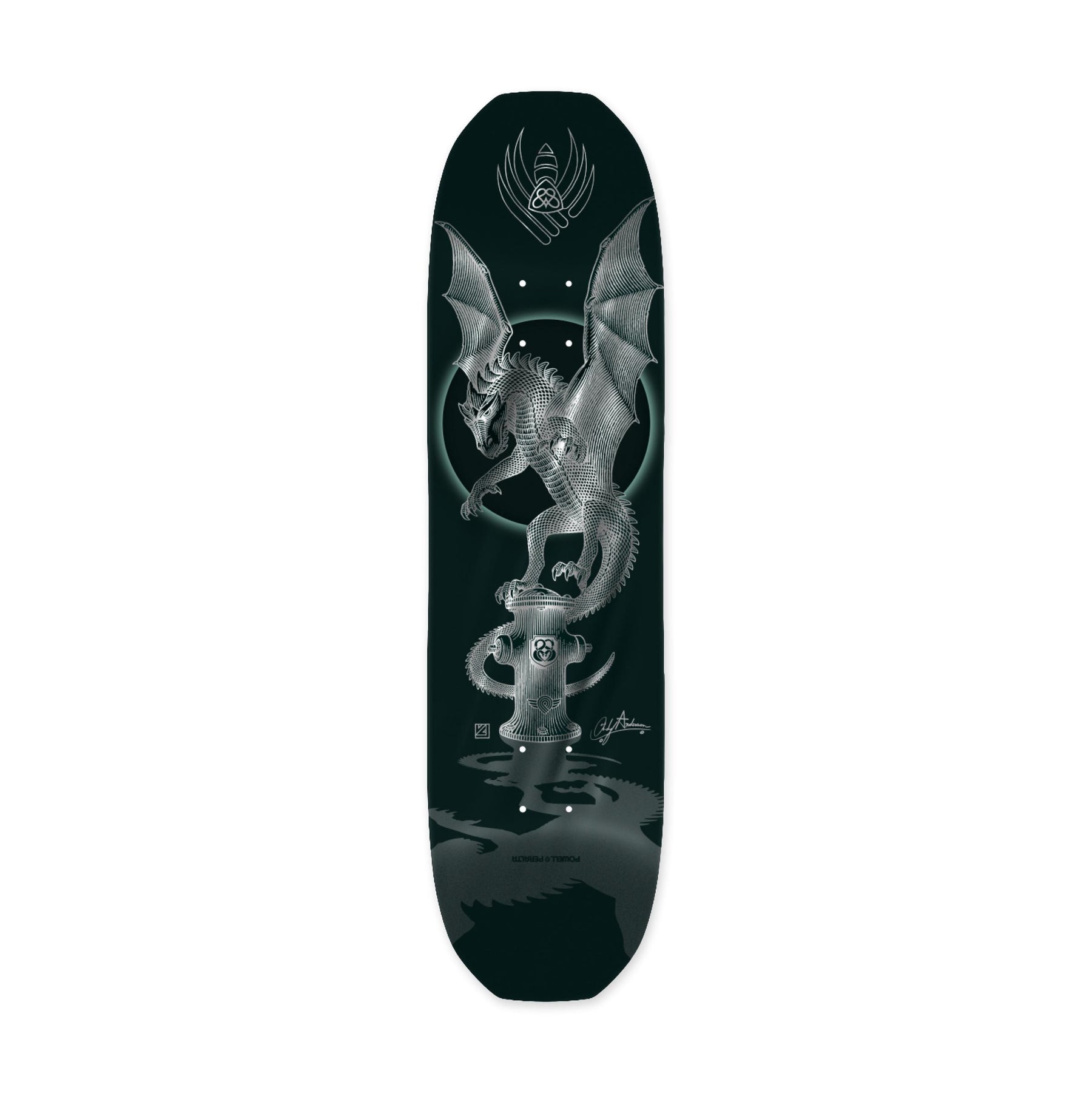 Powell Peralta Andy Anderson Hydrant 2 FLIGHT, Silver, Deck Only