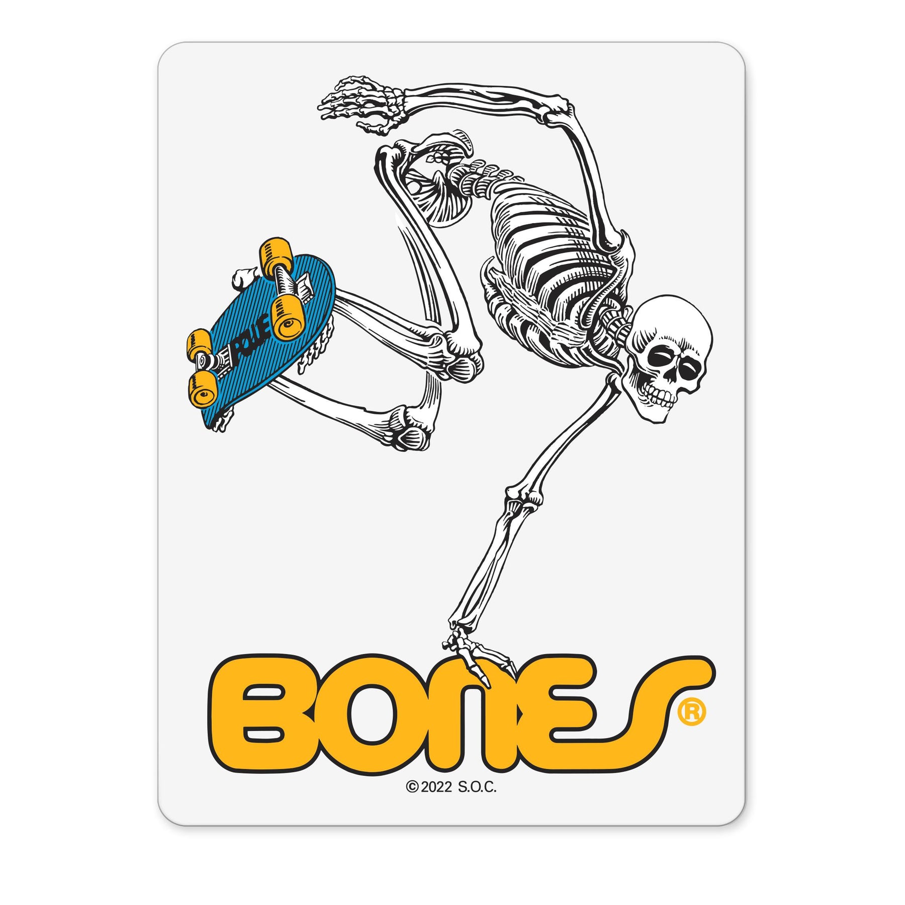 Powell-Peralta Skateboarding Skeleton Sticker