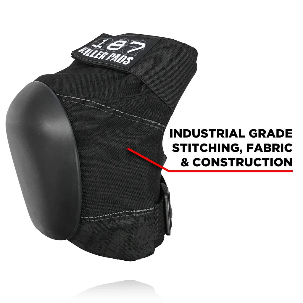 The 187 Pro Knee Pads, Black/Black, Medium