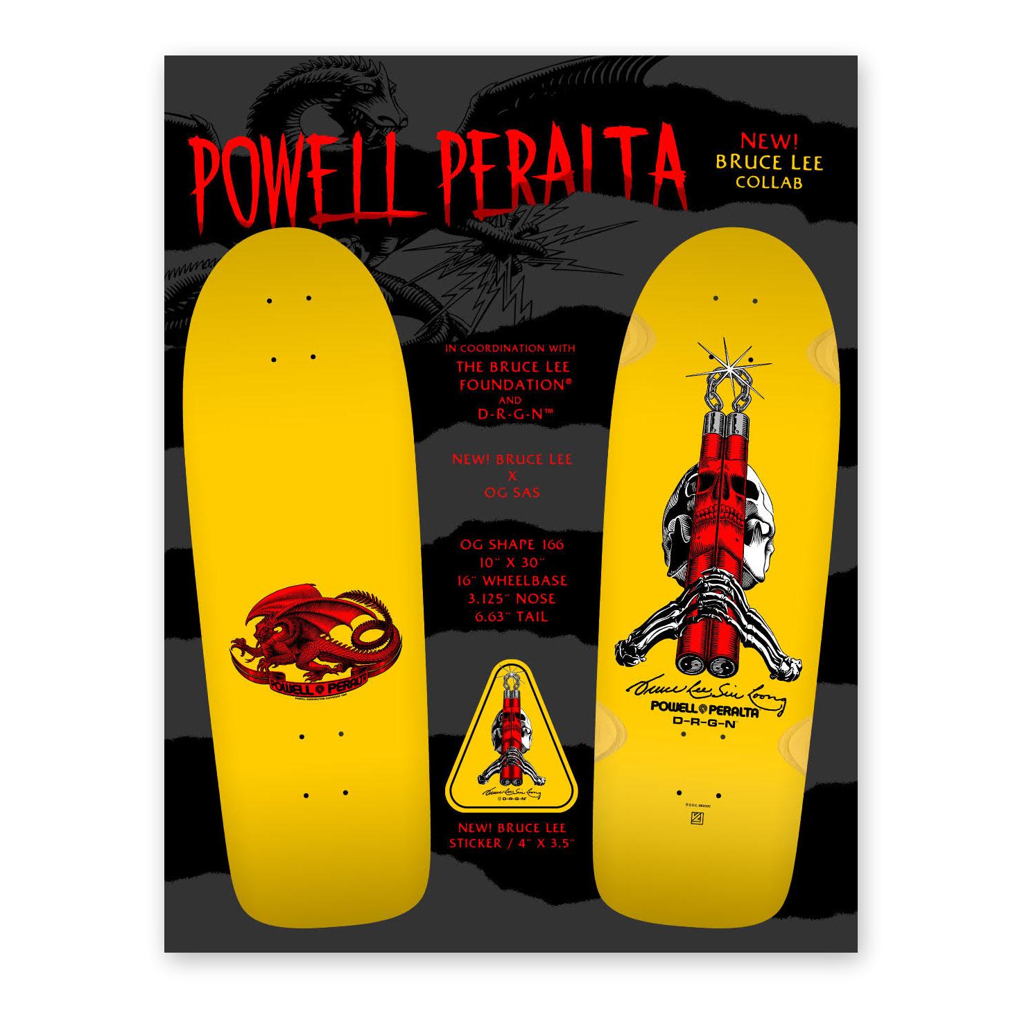 Powell Peralta Skull & Nunchucks Bruce Lee, Deck Only