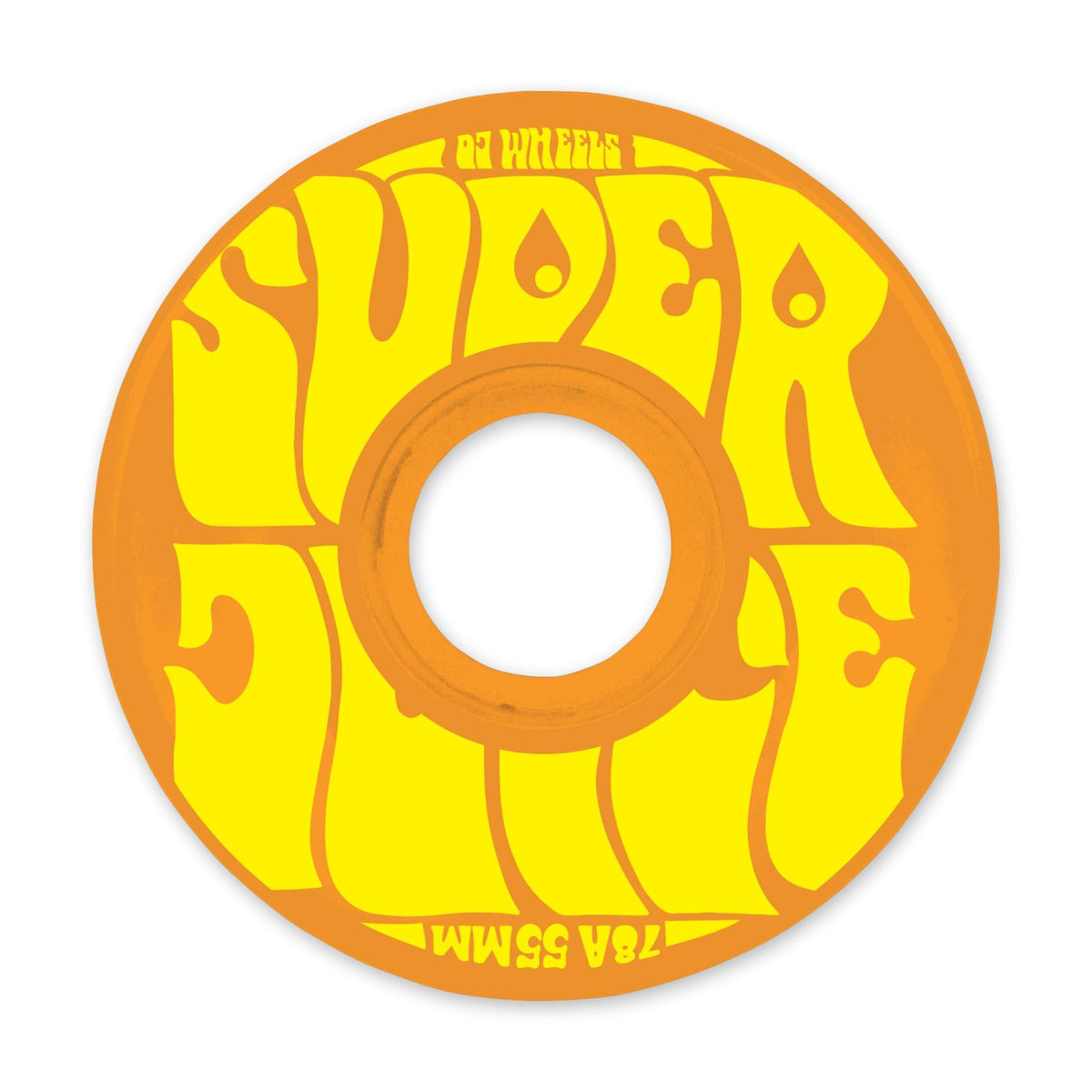 OJ Wheels Mini Super Juice, Orange, 55m/78a