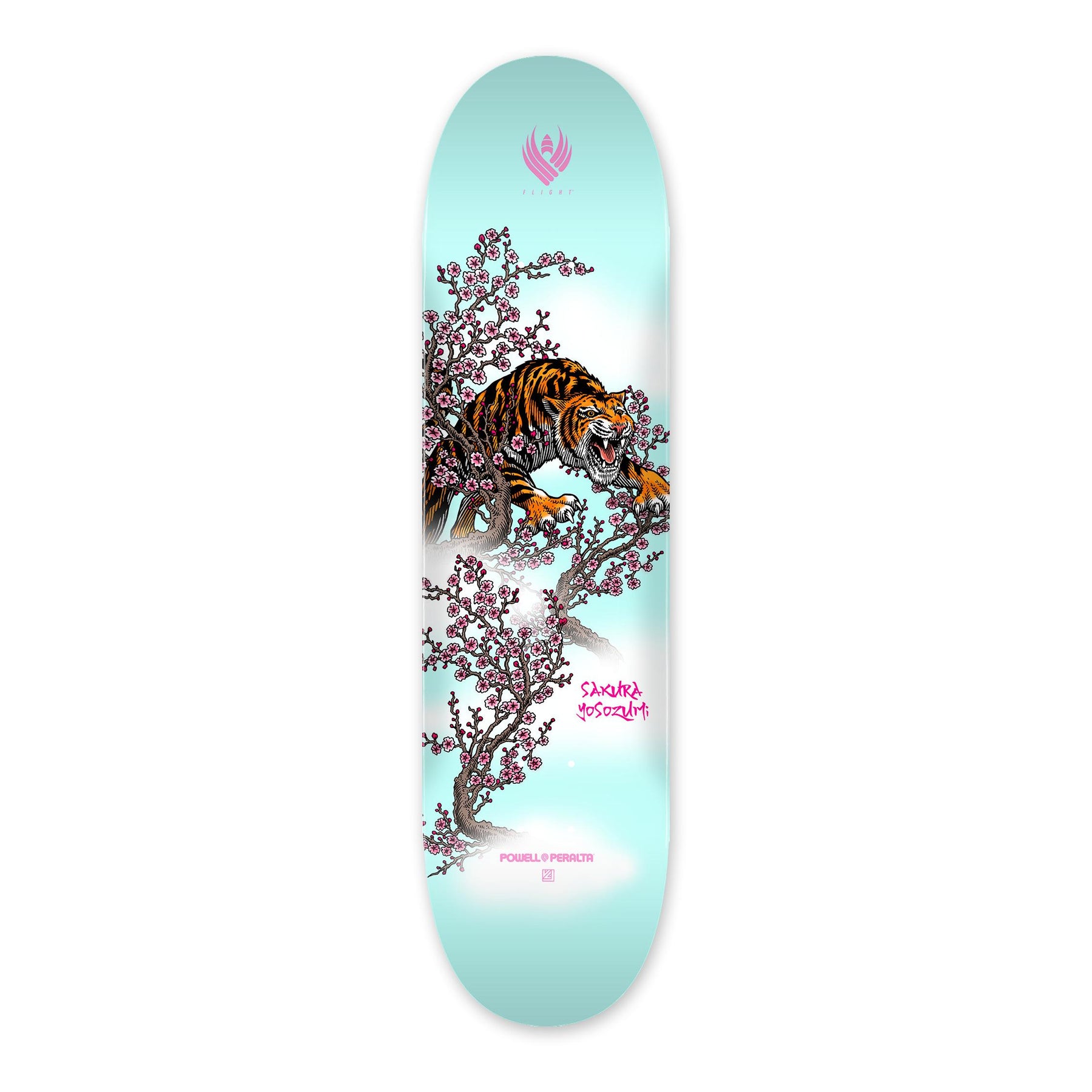 Powell Peralta Yosozumi Tiger Deck Light Blue, Shape 248, FLIGHT 8.25"