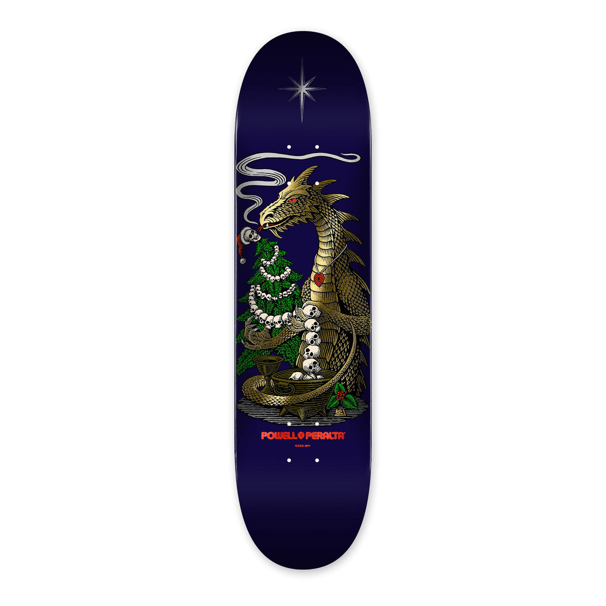 Powell Peralta Holiday 24 Foil Tree Trimmer Deck, Shape 245, 8.75"