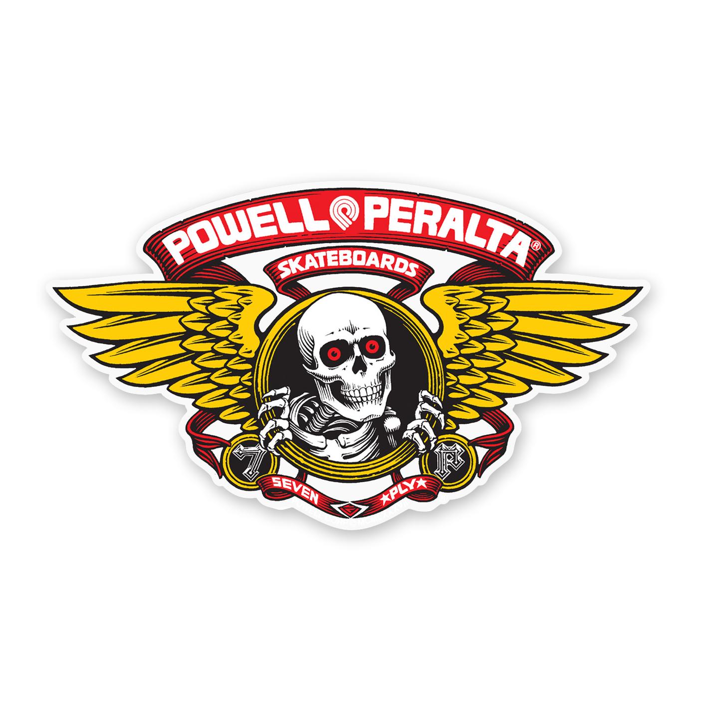 Powell-Peralta Winged Ripper Sticker, Die-Cut, Red, 12"