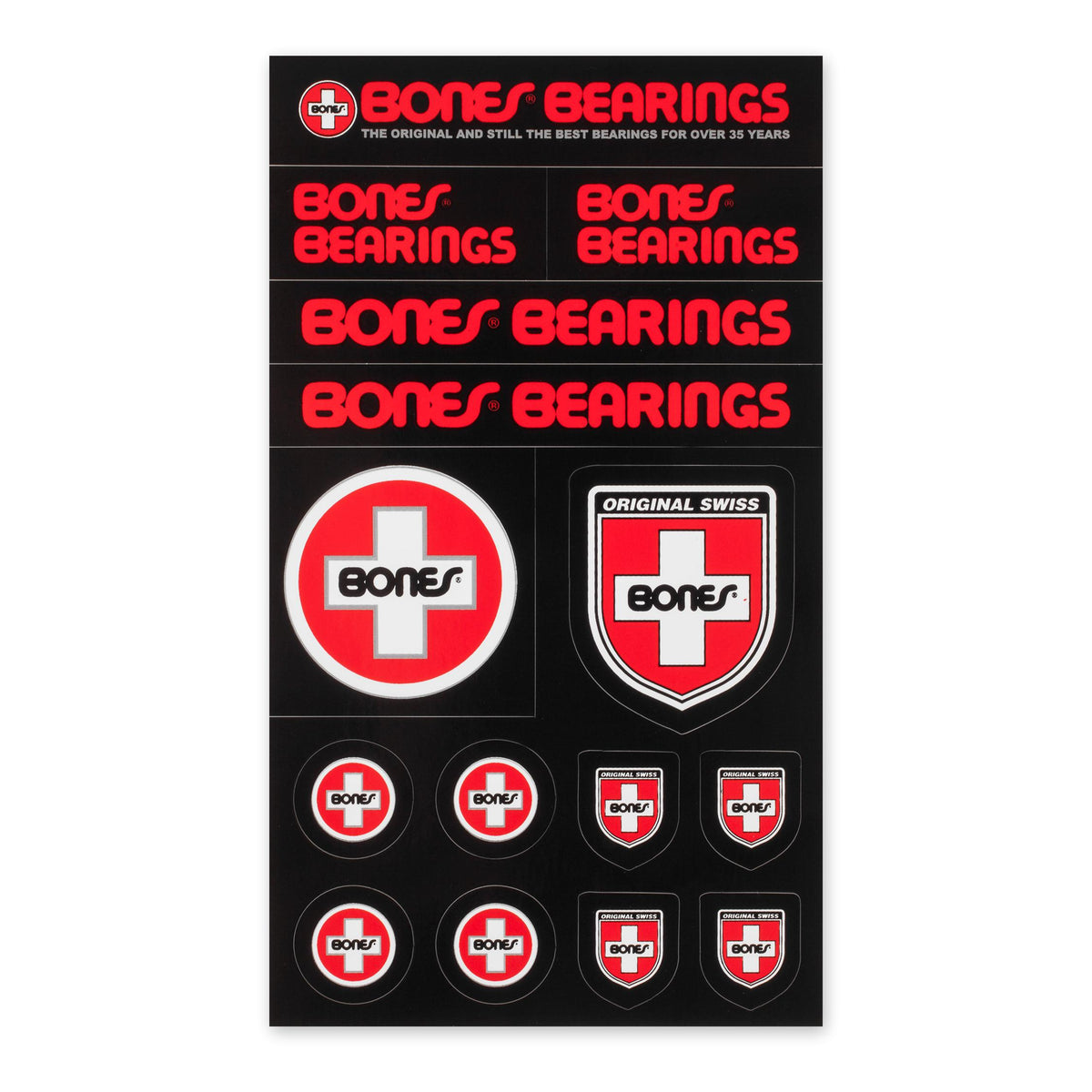 Bones Bearings Swiss Multiple Sticker Sheet