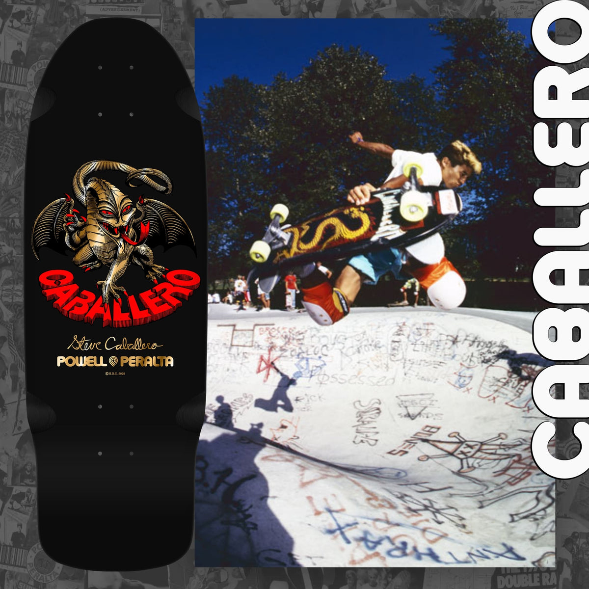 Powell-Peralta Re-Issue Limited Skateboard Decks, Series 16, Steve Caballero