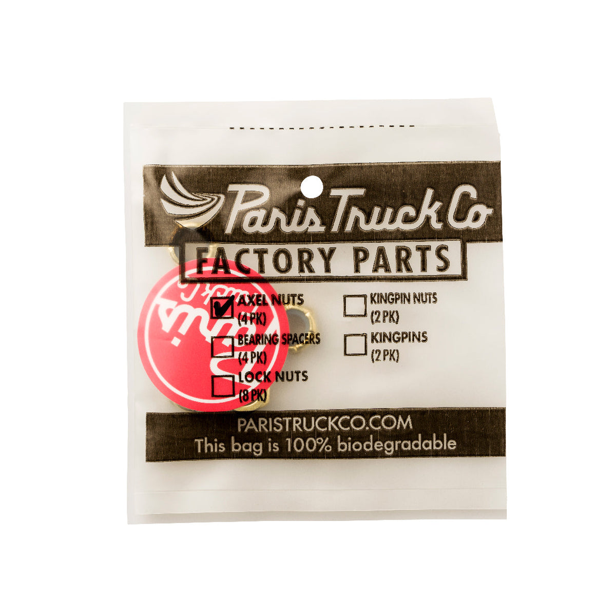 Paris Truck Co. Hardware Axle Nuts - Gold