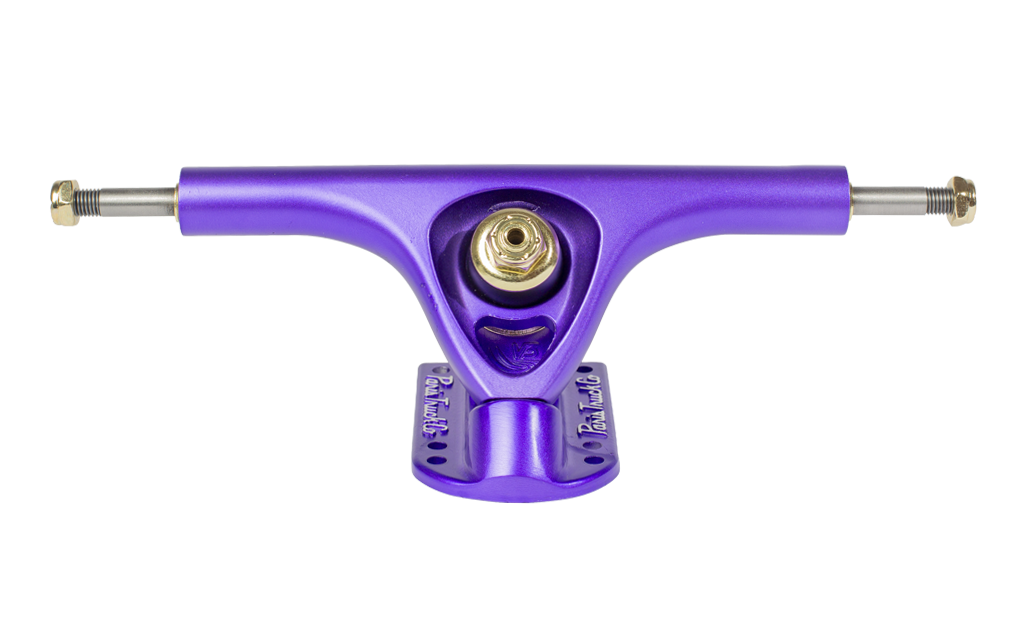 Paris Truck Co. V3 Hollow Lite 180mm 50º Longboard Trucks Purple Satin