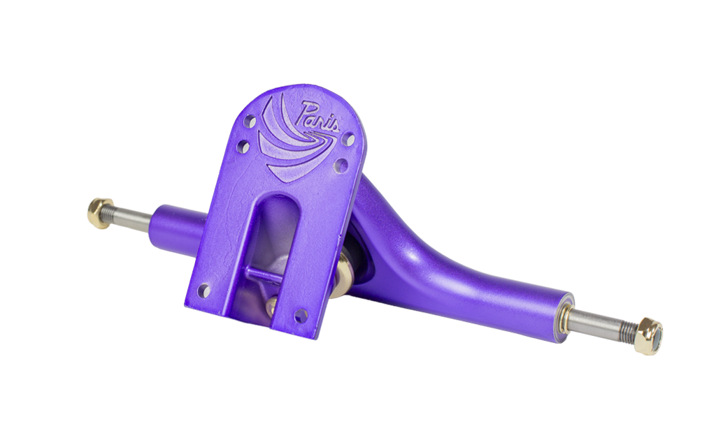 Paris Truck Co. V3 Hollow Lite 180mm 50º Longboard Trucks Purple Satin
