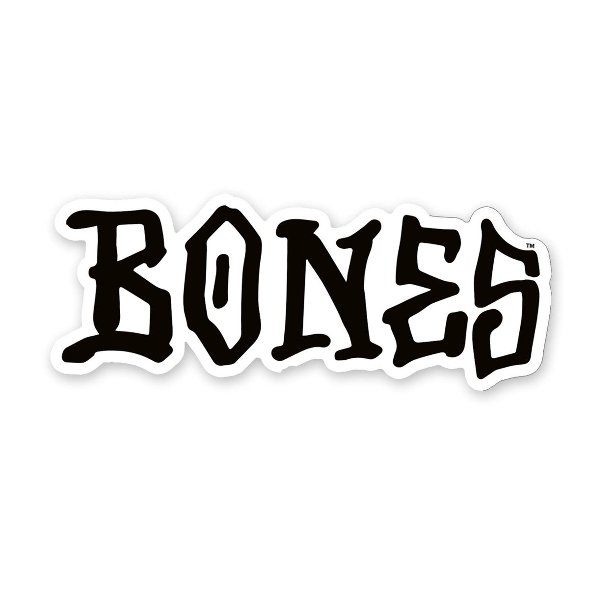 Bones Wheels Word Logo Sticker, Multiple Colors