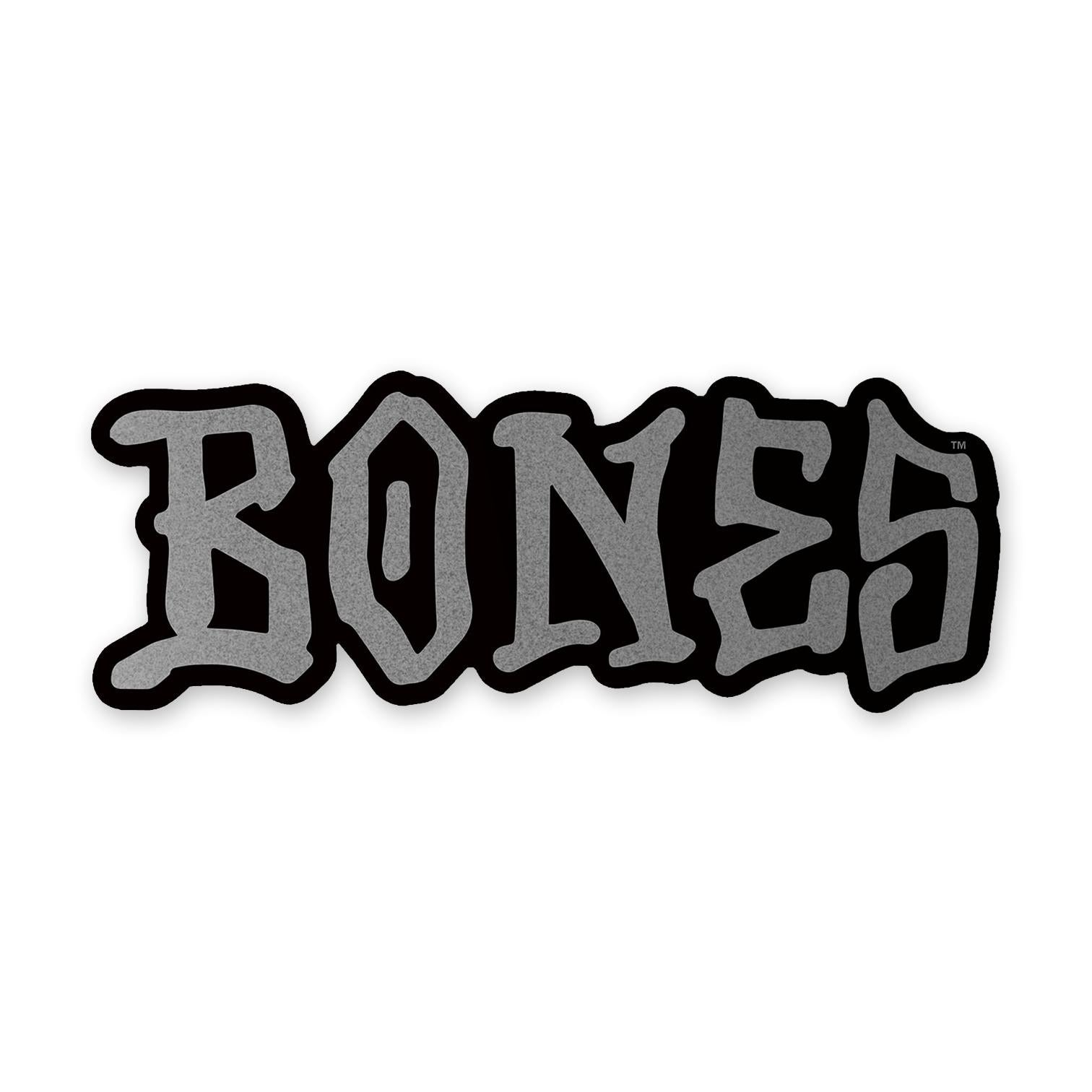 Bones Wheels Word Logo Sticker, Multiple Colors