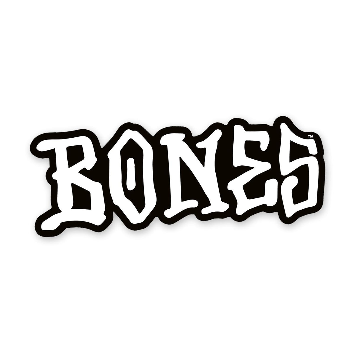 Bones Wheels Word Logo Sticker, Multiple Colors