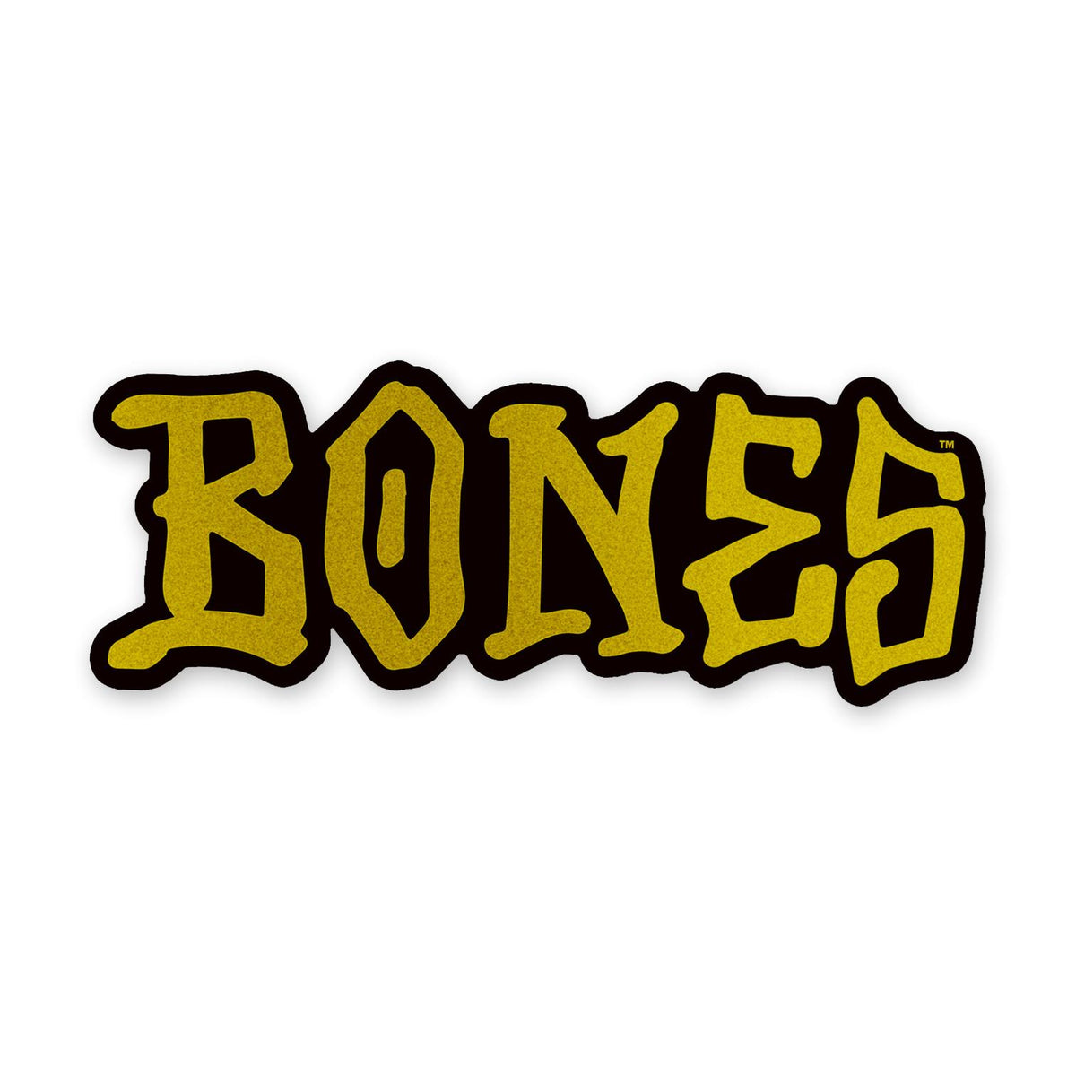 Bones Wheels Word Logo Sticker, Multiple Colors