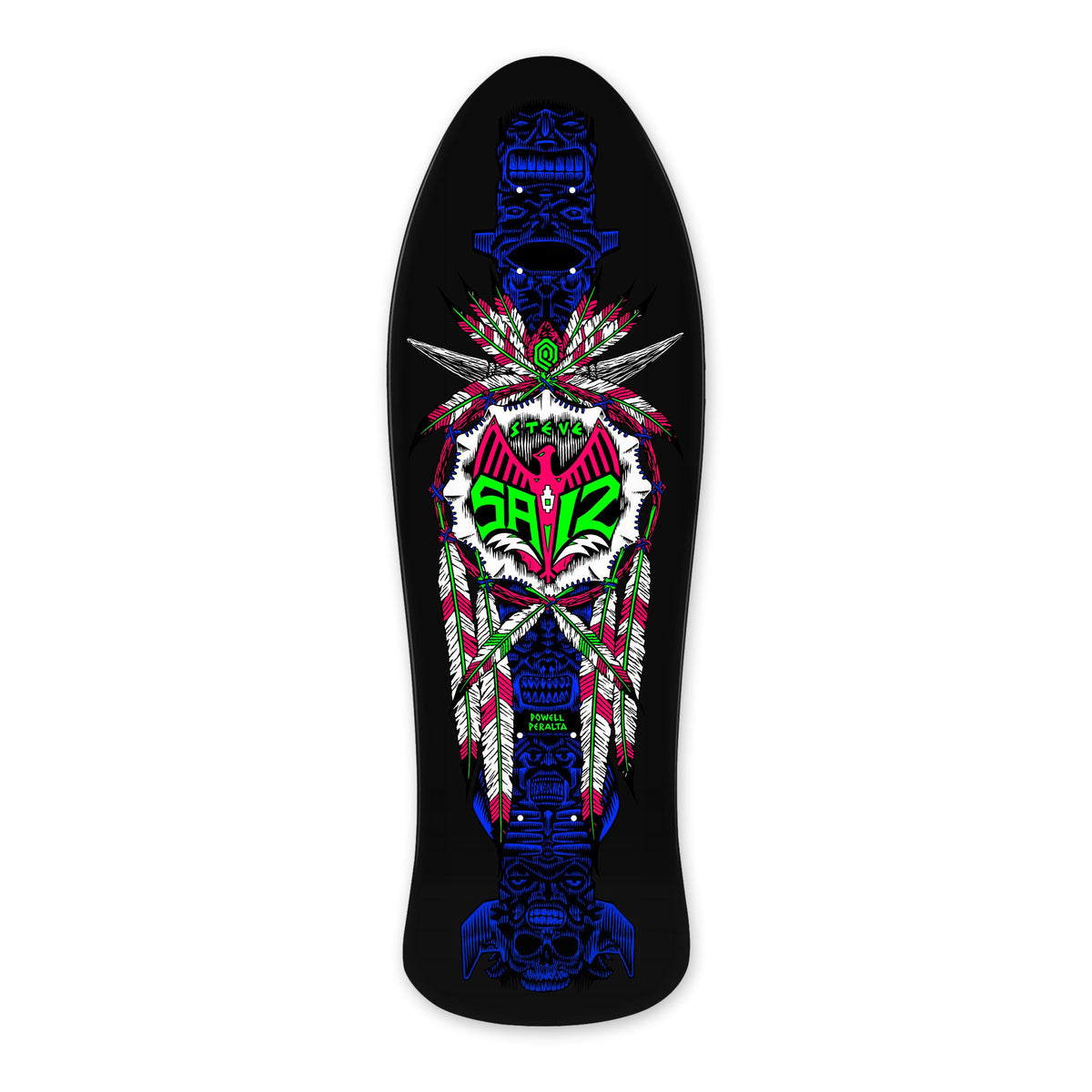 Powell-Peralta Steve Saiz Totem 282, Blacklight, Deck Only