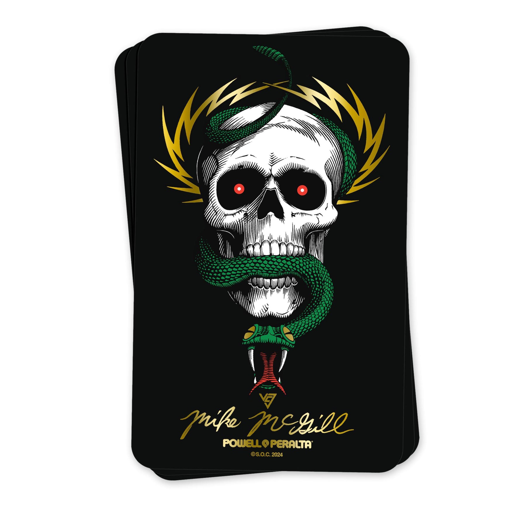 Powell-Peralta McGill Sticker, Black 40th Edition