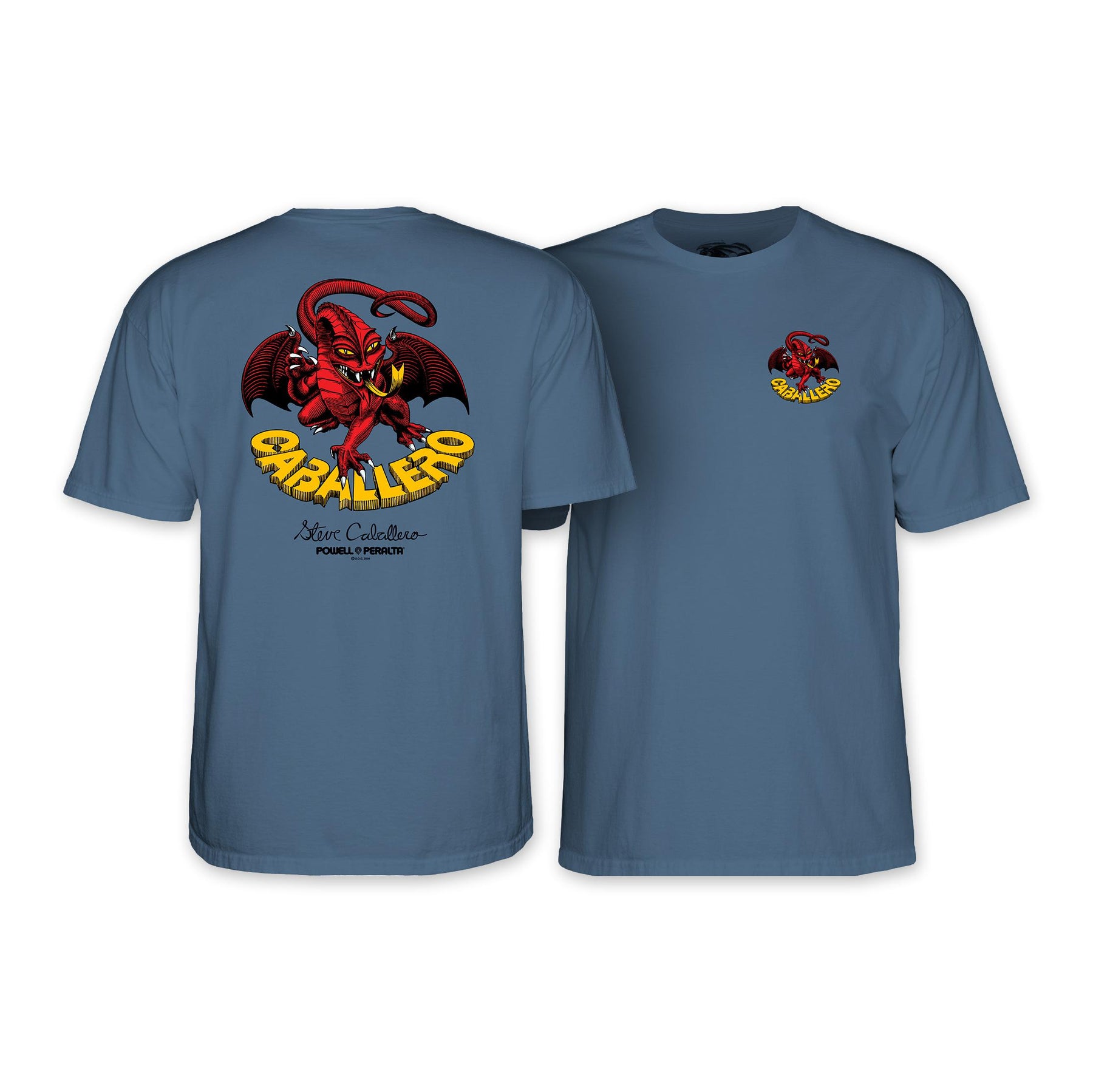 Powell Peralta Caballero Dragon II T-Shirt, Indigo Blue, Medium