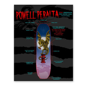 Powell-Peralta Andy Anderson Hydrant Vajra Flight Skateboard Deck, Shape 302, 8.4"
