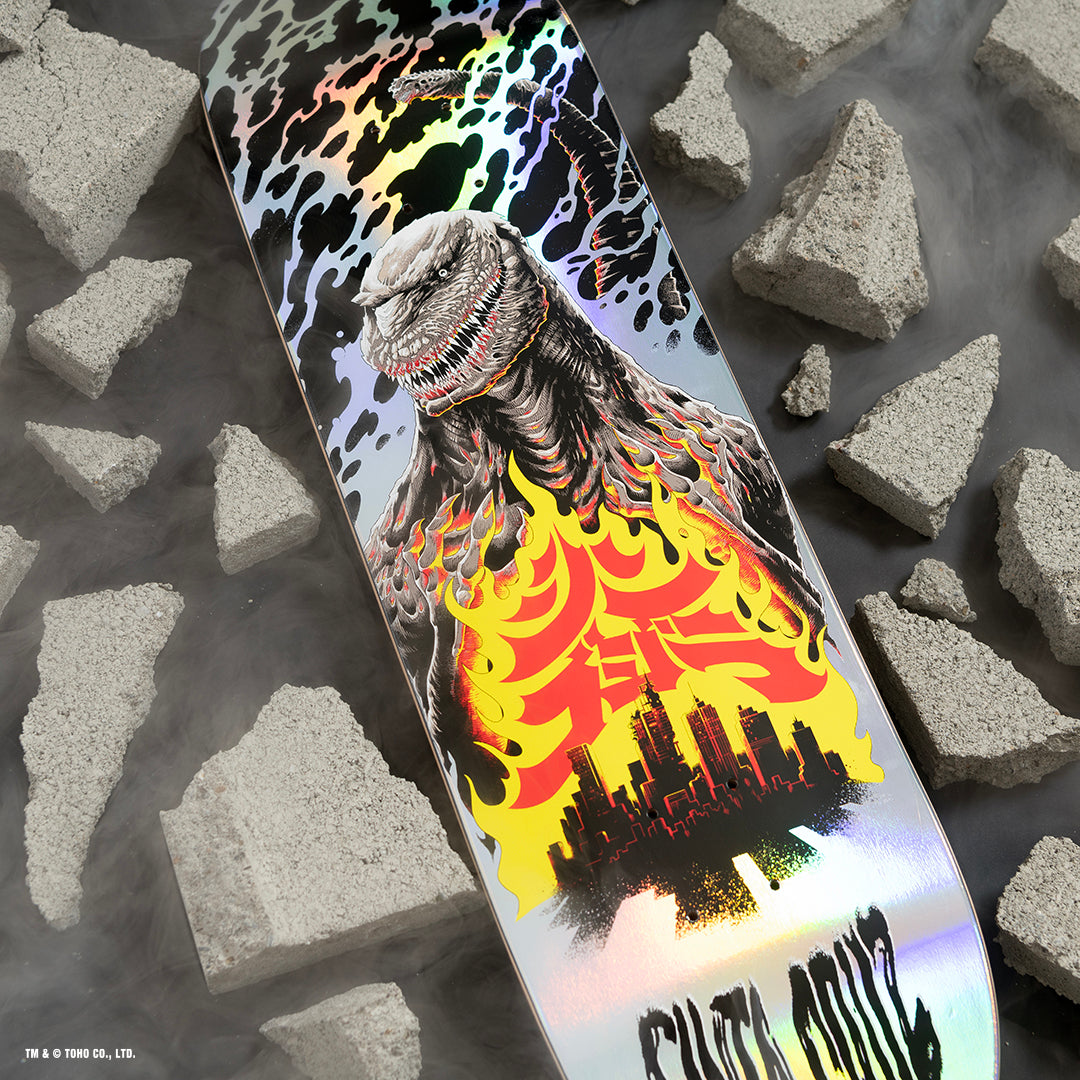 Santa Cruz x Godzilla Shin Knox Firepit Deck, 8.50"